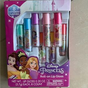Disney Princess Lip Gloss Set - Pink, Blue, Green, Red
